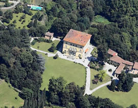 Foto aerea di Villa Rossi